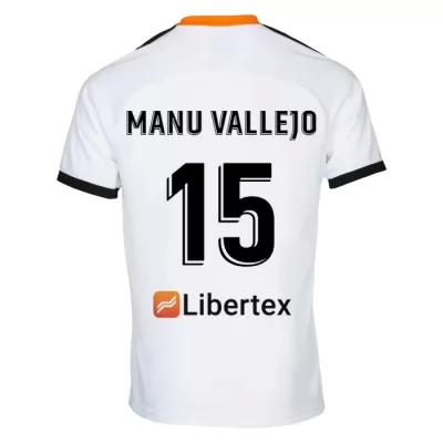 Kinder Fußball Manu Vallejo 15 Heimtrikot Weiß Trikot 2019/20 Hemd