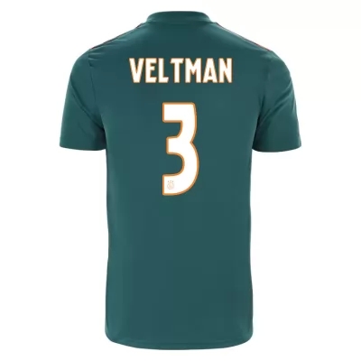 Kinder Fußball Joel Veltman 3 Auswärtstrikot Grün Trikot 2019/20 Hemd