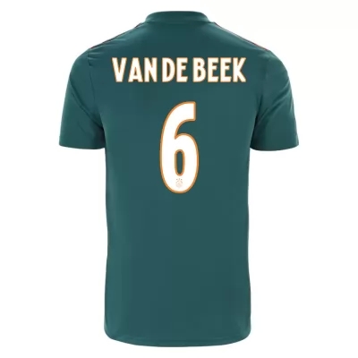 Kinder Fußball Donny Van De Beek 6 Auswärtstrikot Grün Trikot 2019/20 Hemd