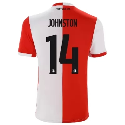 Kinder Fußball George Johnston 14 Heimtrikot Rot-Weiss Trikot 2019/20 Hemd