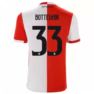 Kinder Fußball Eric Botteghin 33 Heimtrikot Rot-weiss Trikot 2019/20 Hemd