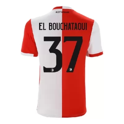 Kinder Fußball Achraf El Bouchataoui 37 Heimtrikot Rot-Weiss Trikot 2019/20 Hemd