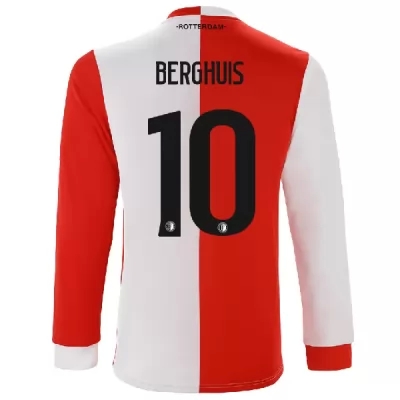 Kinder Fußball Steven Berghuis 10 Heimtrikot Rot-Weiss Trikot 2019/20 Hemd