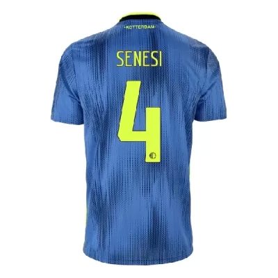 Kinder Fußball Marcos Senesi 4 Auswärtstrikot Blau Trikot 2019/20 Hemd