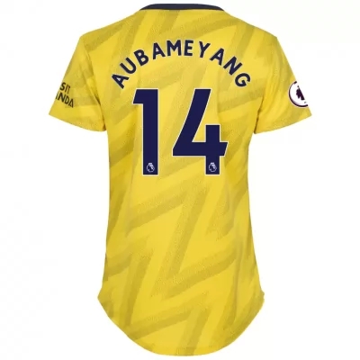 Damen Fußball Pierre-emerick Aubameyang 14 Auswärtstrikot Gelb Trikot 2019/20 Hemd