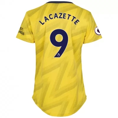 Damen Fußball Alexandre Lacazette 9 Auswärtstrikot Gelb Trikot 2019/20 Hemd