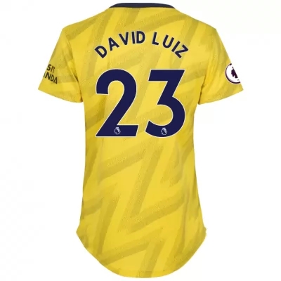Damen Fußball David Luiz 23 Auswärtstrikot Gelb Trikot 2019/20 Hemd