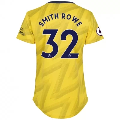 Damen Fußball Smith Rowe 32 Auswärtstrikot Gelb Trikot 2019/20 Hemd