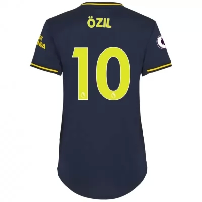 Damen Fußball Mesut Özil 10 Ausweichtrikot Dunkelblau Trikot 2019/20 Hemd
