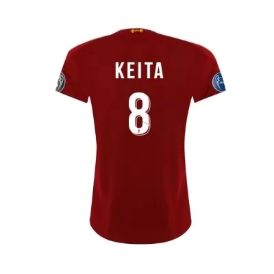 Damen Fußball Naby Keita 8 Heimtrikot Rot Trikot 2019/20 Hemd