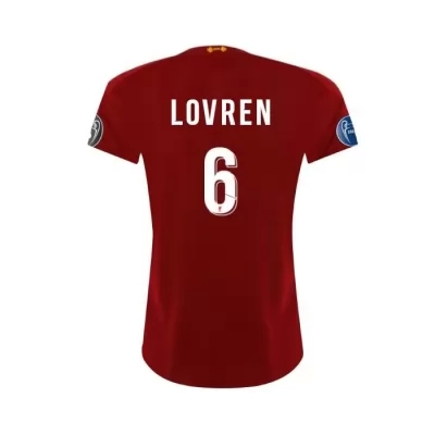 Damen Fußball Dejan Lovren 6 Heimtrikot Rot Trikot 2019/20 Hemd