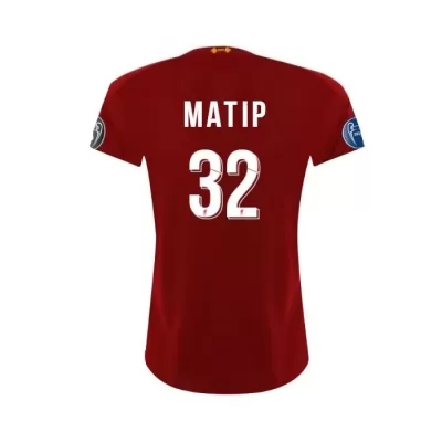 Damen Fußball Joel Matip 32 Heimtrikot Rot Trikot 2019/20 Hemd