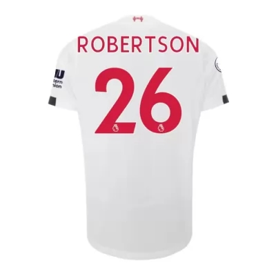 Damen Fußball Andrew Robertson 26 Auswärtstrikot Weiß Trikot 2019/20 Hemd