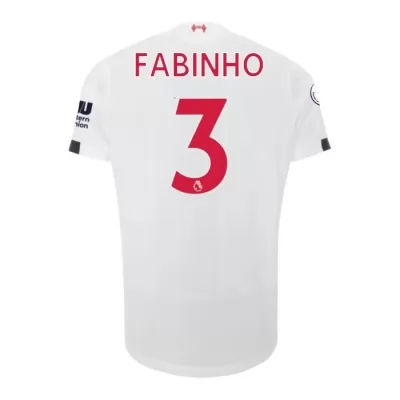 Damen Fußball Fabinho 3 Auswärtstrikot Weiß Trikot 2019/20 Hemd