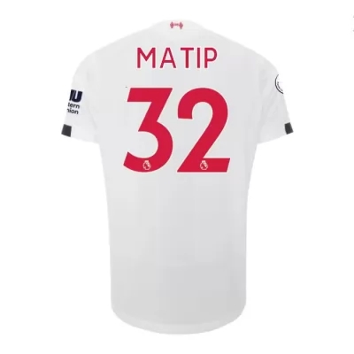 Damen Fußball Joel Matip 32 Auswärtstrikot Weiß Trikot 2019/20 Hemd
