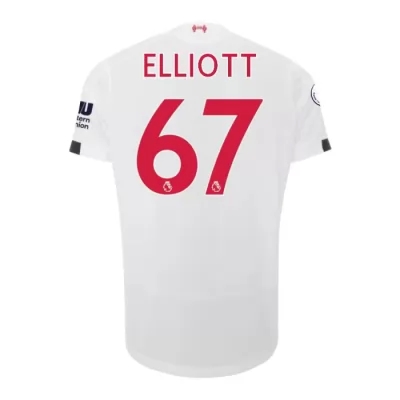 Damen Fußball Harvey Elliott 67 Auswärtstrikot Weiß Trikot 2019/20 Hemd