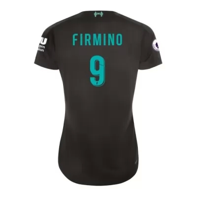 Damen Fußball Roberto Firmino 9 Ausweichtrikot Schwarz Trikot 2019/20 Hemd