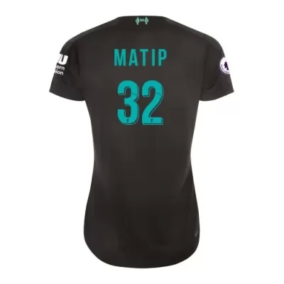 Damen Fußball Joel Matip 32 Ausweichtrikot Schwarz Trikot 2019/20 Hemd