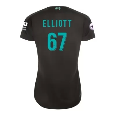 Damen Fußball Harvey Elliott 67 Ausweichtrikot Schwarz Trikot 2019/20 Hemd