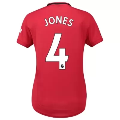 Damen Fußball Phil Jones 4 Heimtrikot Rot Trikot 2019/20 Hemd