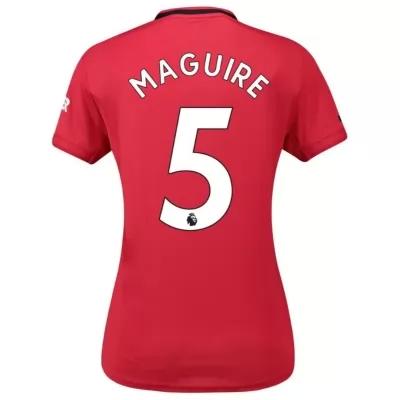 Damen Fußball Harry Maguire 5 Heimtrikot Rot Trikot 2019/20 Hemd