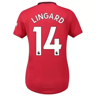 Damen Fußball Jesse Lingard 14 Heimtrikot Rot Trikot 2019/20 Hemd