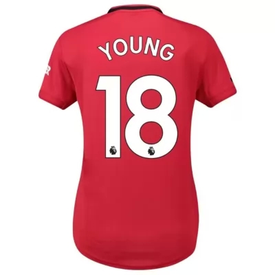 Damen Fußball Ashley Young 18 Heimtrikot Rot Trikot 2019/20 Hemd