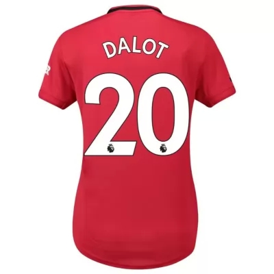 Damen Fußball Diogo Dalot 20 Heimtrikot Rot Trikot 2019/20 Hemd