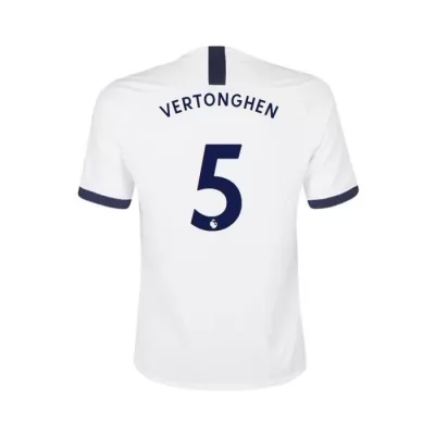 Damen Fußball Jan Vertonghen 5 Heimtrikot Weiß Trikot 2019/20 Hemd