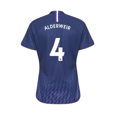 Damen Fußball Toby Alderweireld 4 Auswärtstrikot Königsblau Trikot 2019/20 Hemd