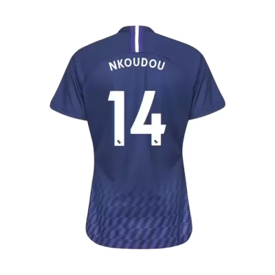Damen Fußball Georges-Kevin Nkoudou 14 Auswärtstrikot Königsblau Trikot 2019/20 Hemd