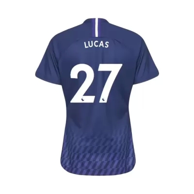 Damen Fußball Lucas Moura 27 Auswärtstrikot Königsblau Trikot 2019/20 Hemd
