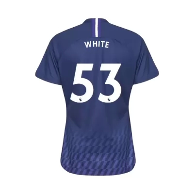 Damen Fußball White 53 Auswärtstrikot Königsblau Trikot 2019/20 Hemd