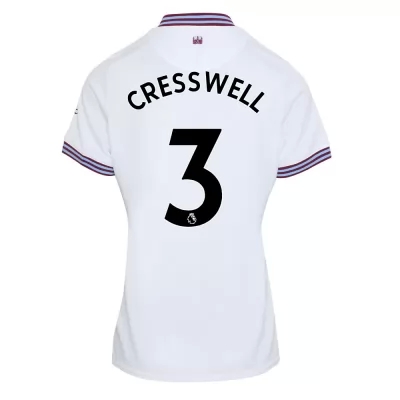 Damen Fußball Aaron Cresswell 3 Heimtrikot Weiß Trikot 2019/20 Hemd
