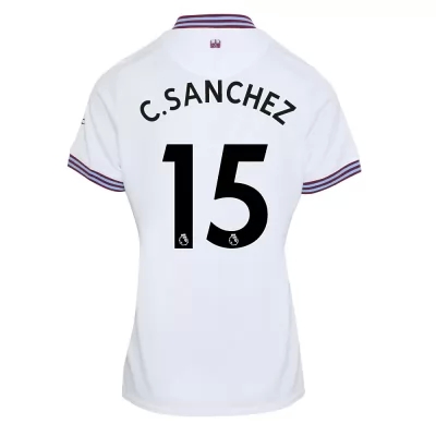Damen Fußball Carlos Sanchez 15 Heimtrikot Weiß Trikot 2019/20 Hemd