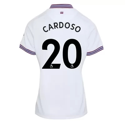 Damen Fußball Goncalo Cardoso 20 Heimtrikot Weiß Trikot 2019/20 Hemd