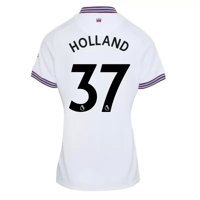 Damen Fußball Nathan Holland 37 Heimtrikot Weiß Trikot 2019/20 Hemd