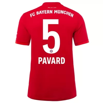 Damen Fußball Benjamin Pavard 5 Heimtrikot Rot Trikot 2019/20 Hemd