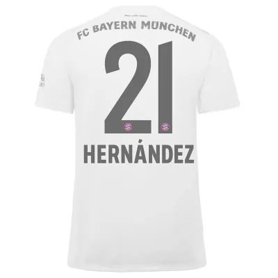 Damen Fußball Lucas Hernandez 21 Auswärtstrikot Weiß Trikot 2019/20 Hemd