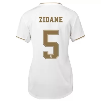 Damen Fußball Zinedine Zidane 5 Heimtrikot Weiß Trikot 2019/20 Hemd
