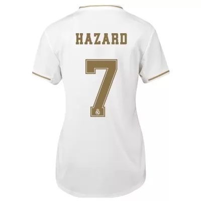 Damen Fußball Eden Hazard 7 Heimtrikot Weiß Trikot 2019/20 Hemd