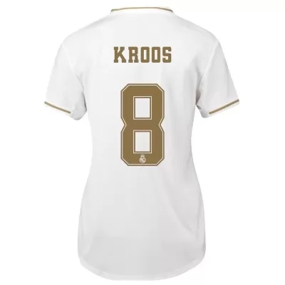 Damen Fußball Toni Kroos 8 Heimtrikot Weiß Trikot 2019/20 Hemd