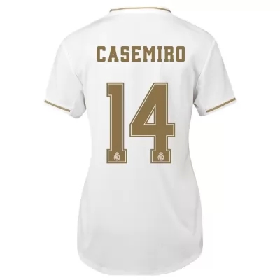 Damen Fußball Casemiro 14 Heimtrikot Weiß Trikot 2019/20 Hemd