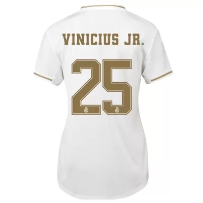 Damen Fußball Vinicius Jr 25 Heimtrikot Weiß Trikot 2019/20 Hemd