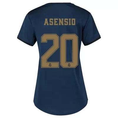 Damen Fußball Marco Asensio 20 Auswärtstrikot Marine Trikot 2019/20 Hemd
