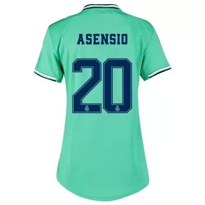 Damen Fußball Marco Asensio 20 Ausweichtrikot Grün Trikot 2019/20 Hemd