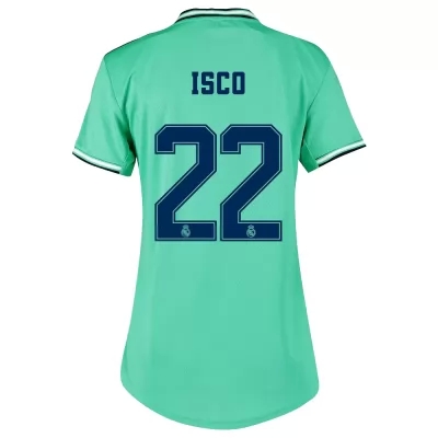 Damen Fußball Isco 22 Ausweichtrikot Grün Trikot 2019/20 Hemd
