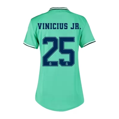 Damen Fußball Vinicius Jr 25 Ausweichtrikot Grün Trikot 2019/20 Hemd