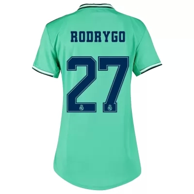 Damen Fußball Rodrygo 27 Ausweichtrikot Grün Trikot 2019/20 Hemd