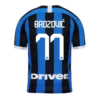Damen Fußball Marcelo Brozovic 77 Heimtrikot Blau Schwarz Trikot 2019/20 Hemd